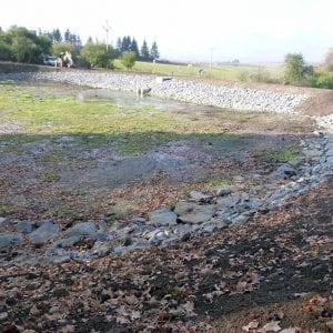 Povodí Moravy dokončuje obnovu vodní nádrže Tetětice