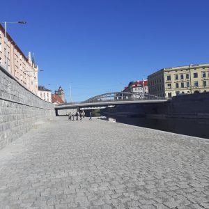 Náplavka v Olomouci je dokončená a přístupná veřejnosti