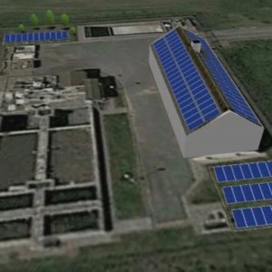 Fotovoltaická elektrárna na čistírně odpadních vod v Čejkovicích